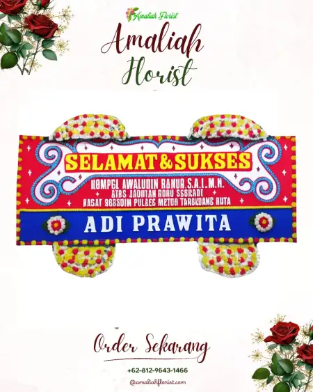 Papan Bunga Ucapan Selamat Mojayan